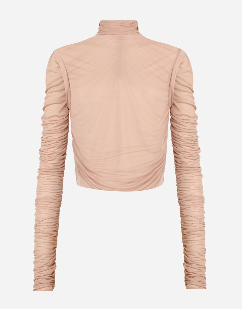 Jersey top with draping 1