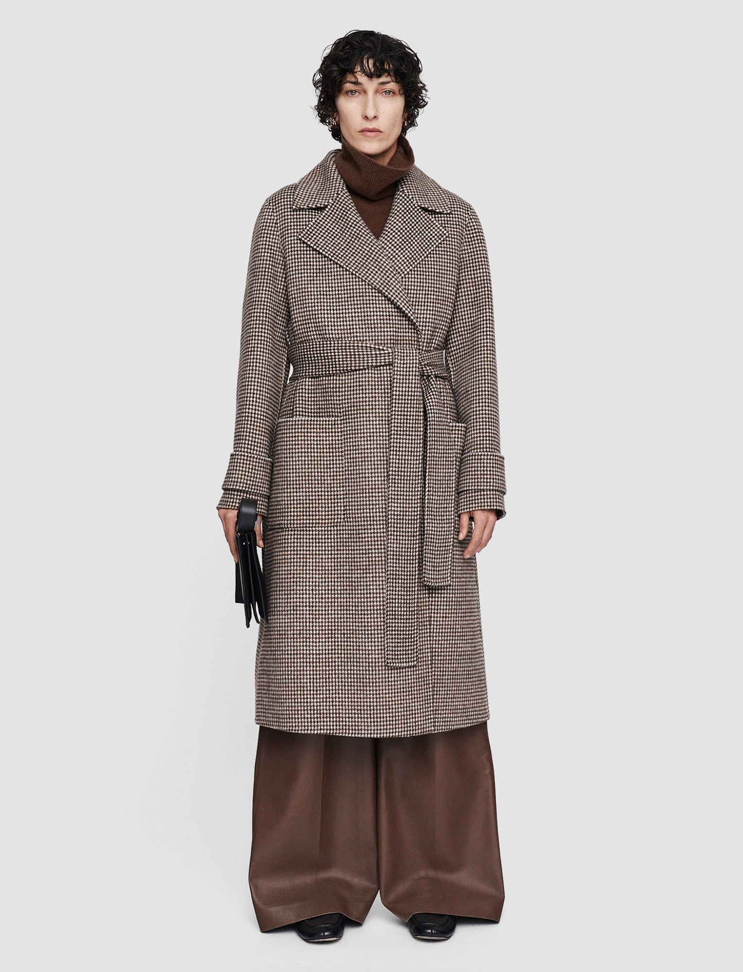 Double Face Cashmere Dogtooth Arline Coat - 3