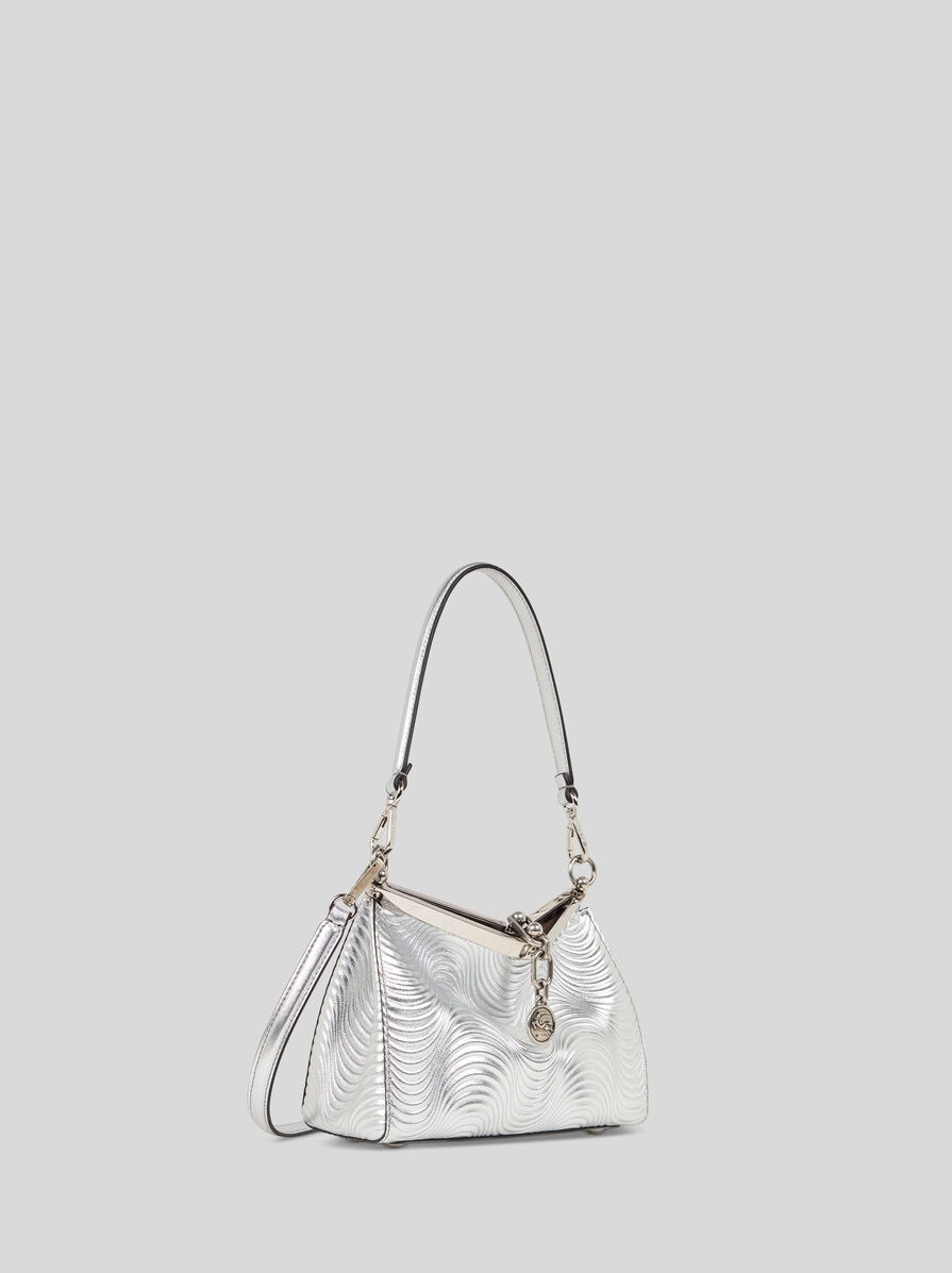 SMALL METALLIC LEATHER VELA BAG - 5