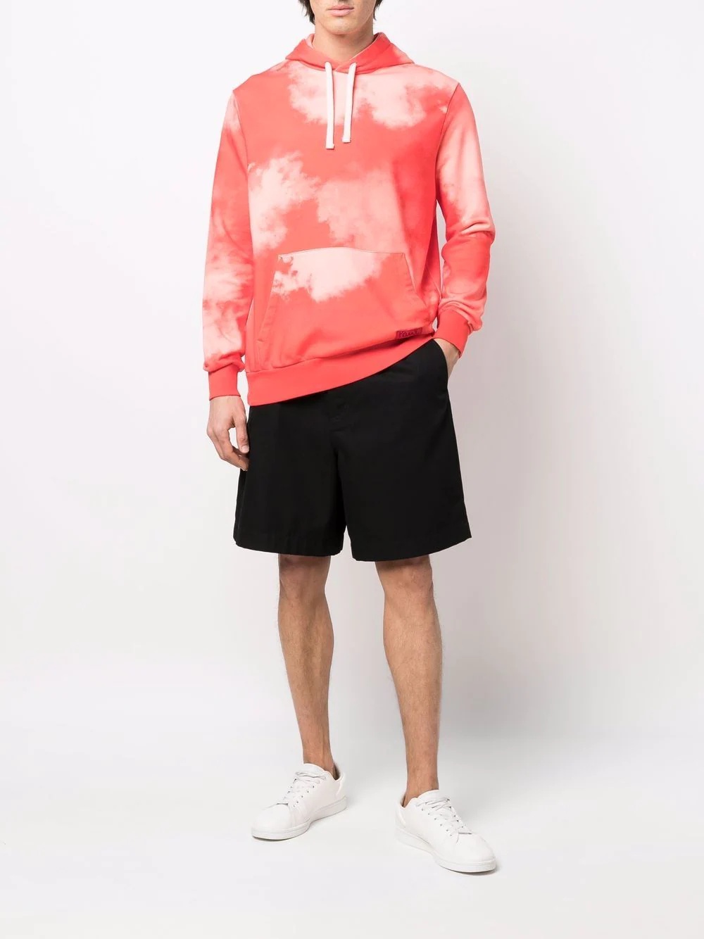 cloud-print pullover hoodie - 2