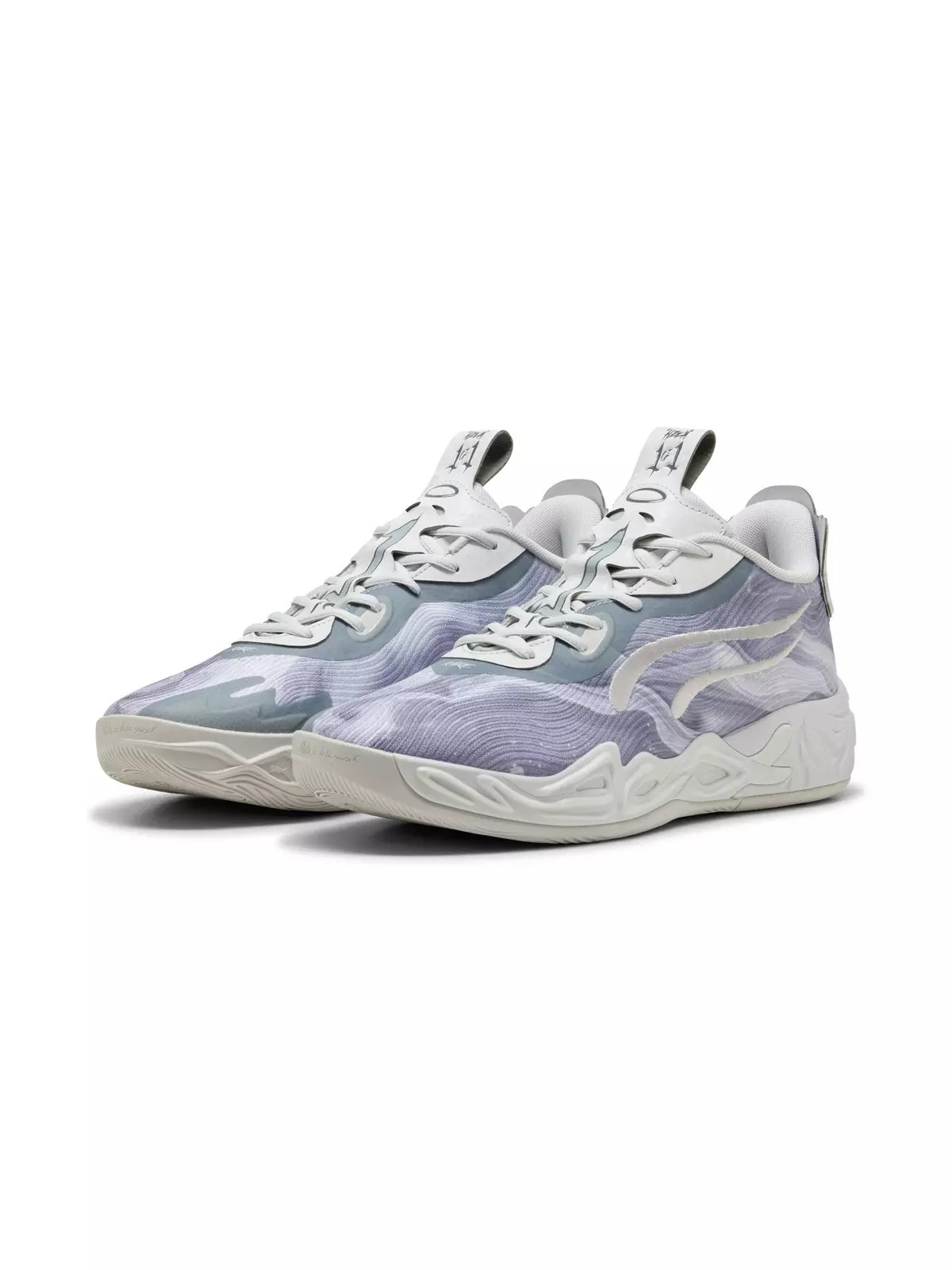 PUMA x LAMELO BALL MB.04 "Feather Grey/Cool Mid Grey/Cool Dark Gray" Men's Basketball Shoe - 3
