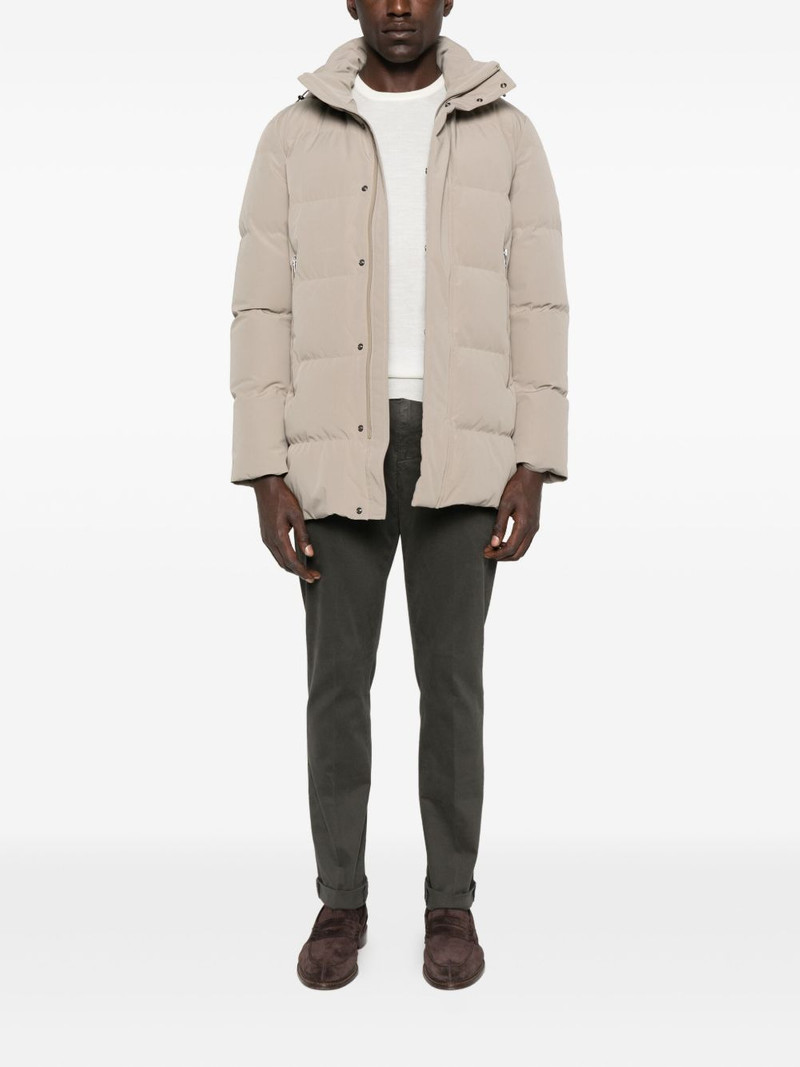 Paul & Shark Typhoon® Platinum hooded quilted jacket outlook