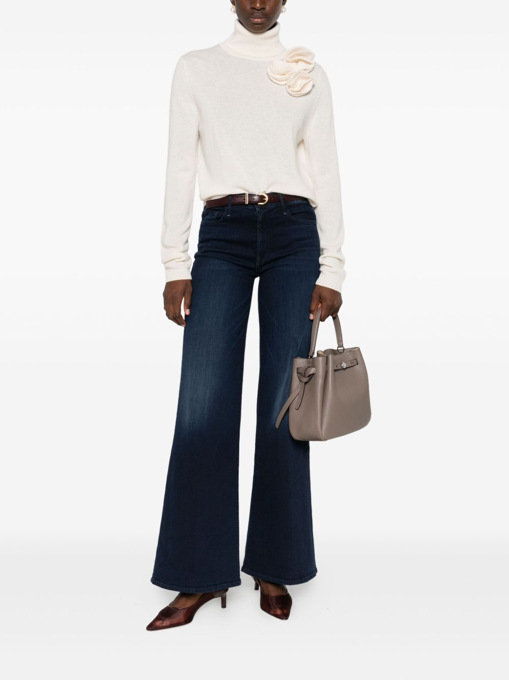 embellished turtleneck sweater - 2