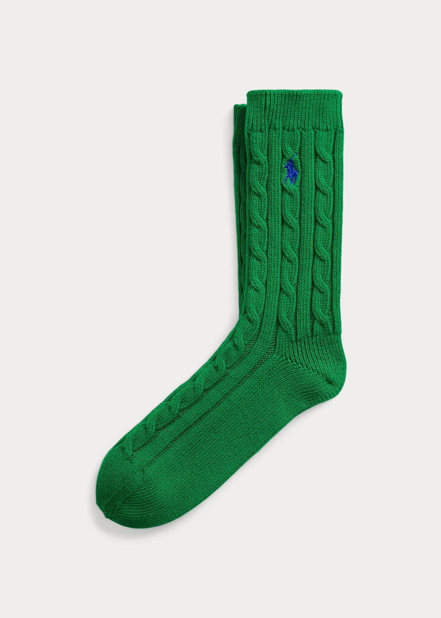 Cable-Knit Crew Socks - 1