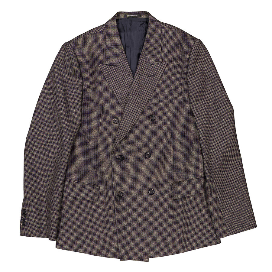 Emporio Armani Double-Breasted Wool Blazer, Brand Size 54 ( US Size 44 ) - 5
