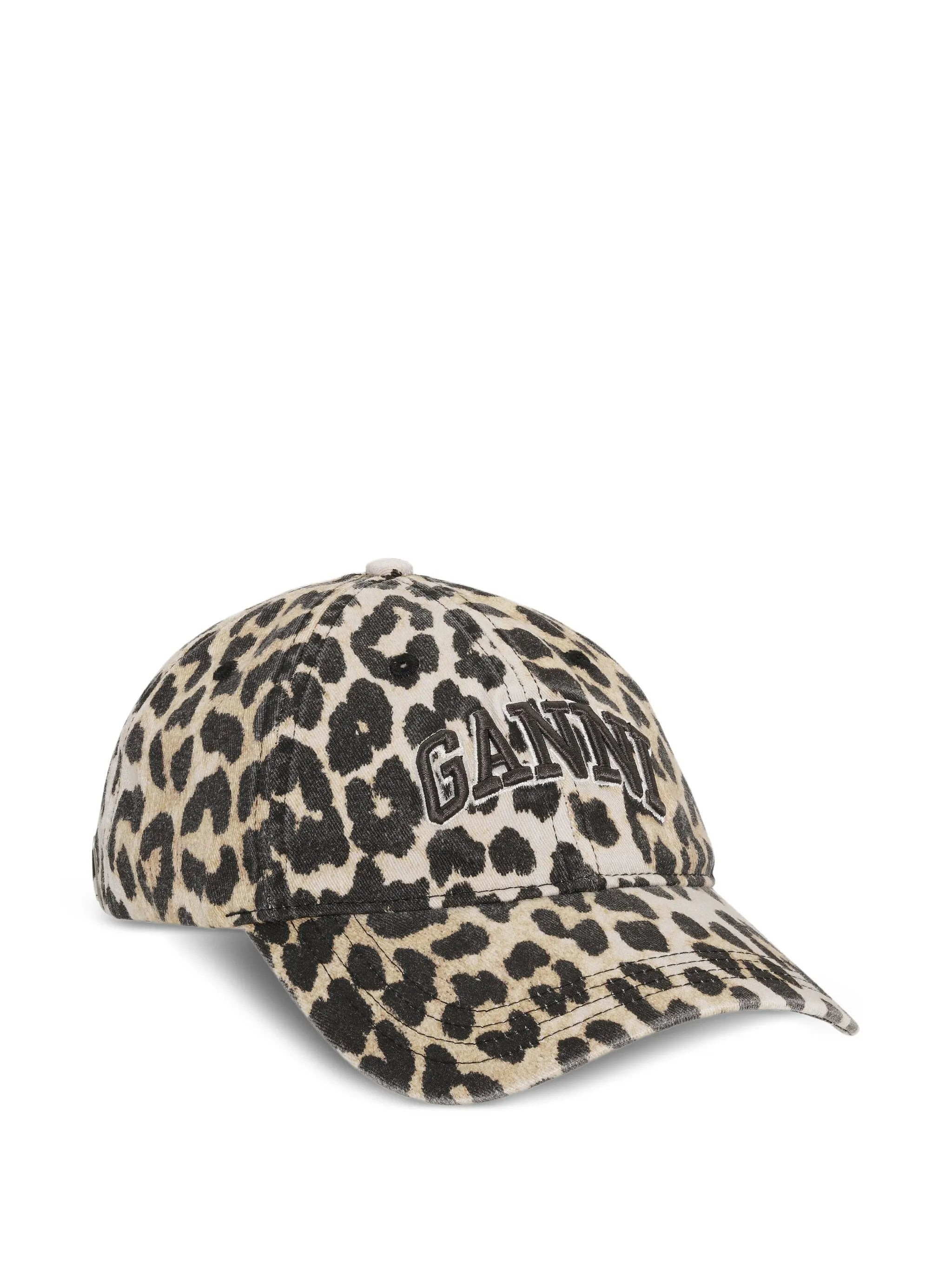 Ganni Leopard-print Cap - 1
