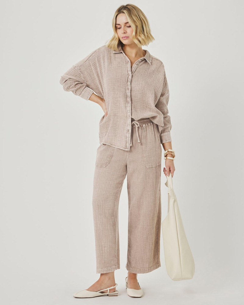 Splendid Ava Gauze Button Down outlook
