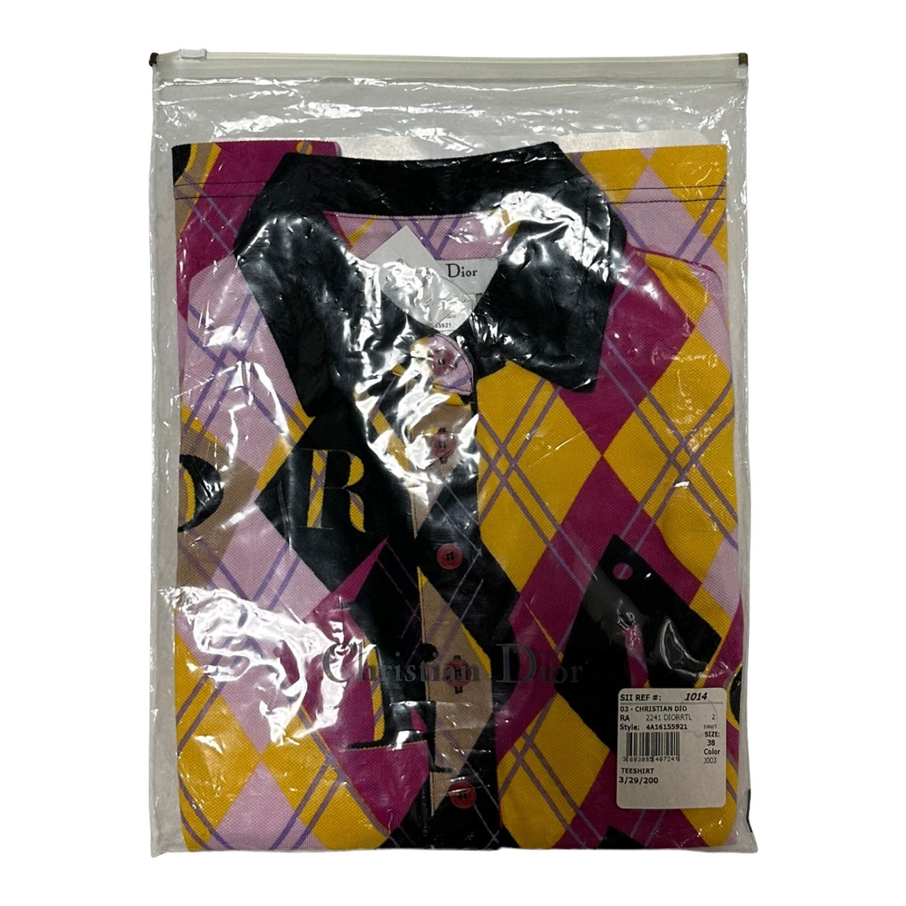 CHRISTIAN DIOR Fall Winter 2004 Golf Checkered Sleeveless Polo Shirt - 4