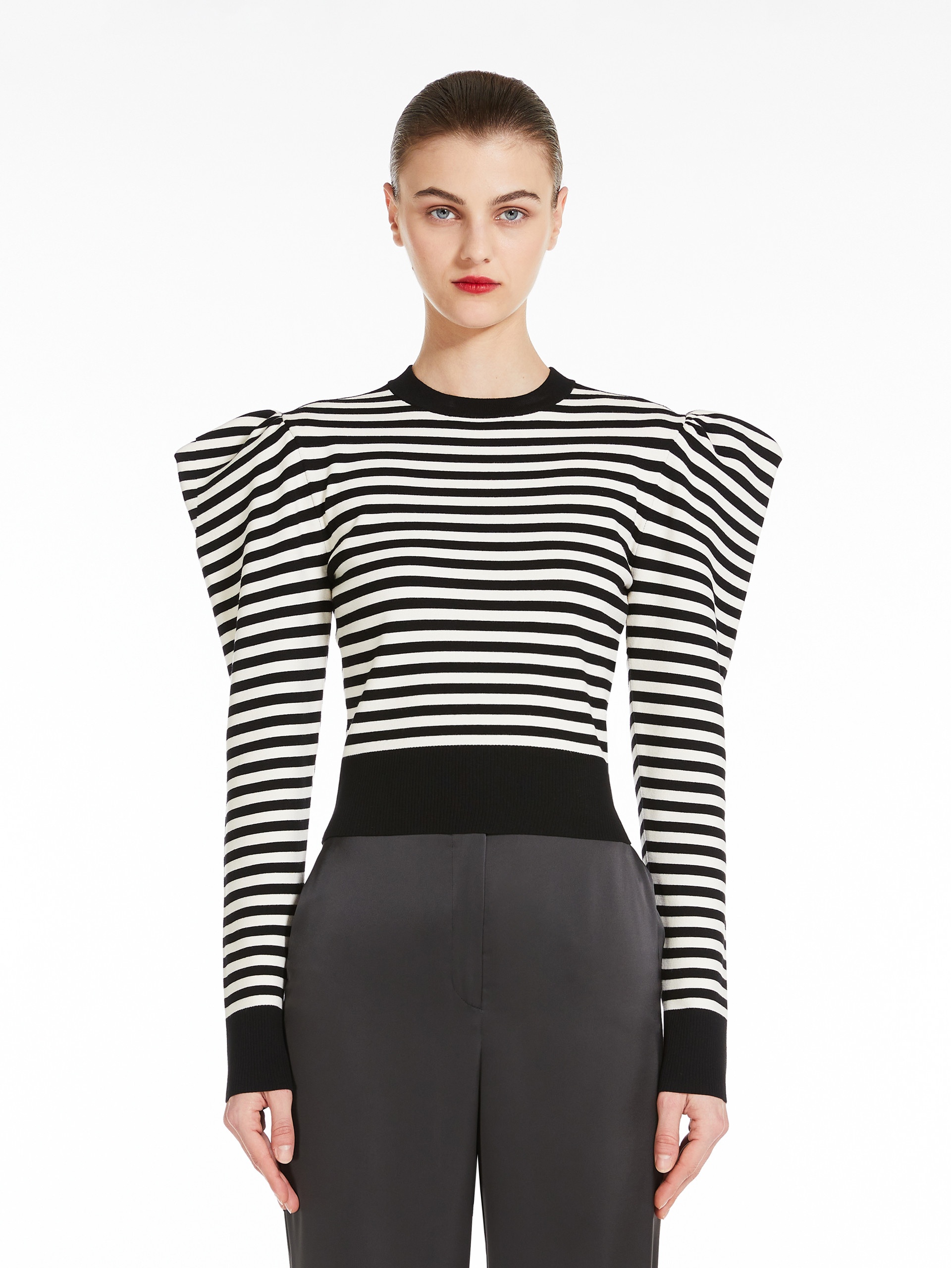 VOLPINO Striped viscose jumper - 3