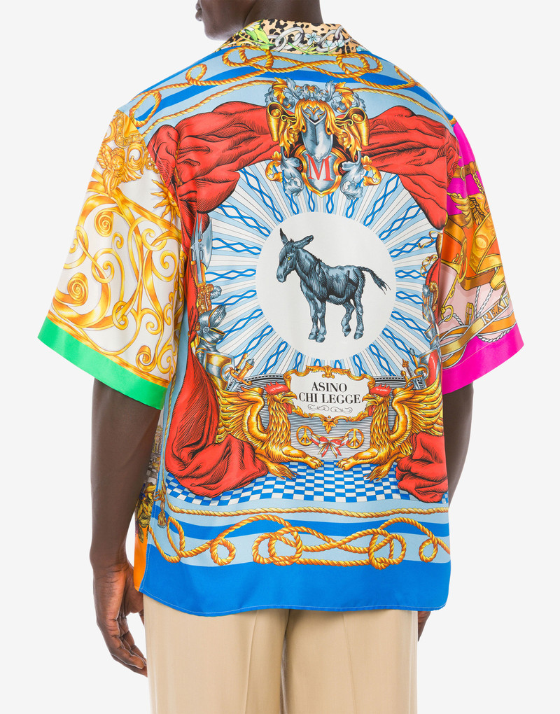 SCARF PRINT TWILL SHIRT 3