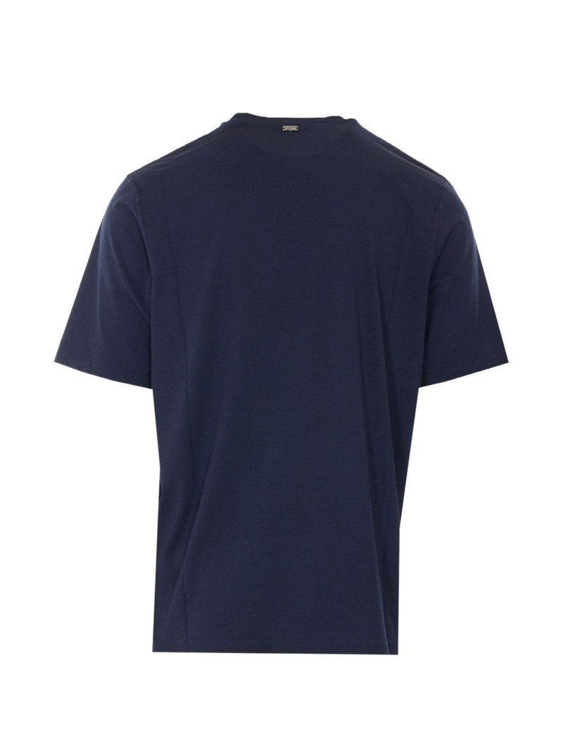 Herno embroidered-logo crew-neck T-shirt outlook