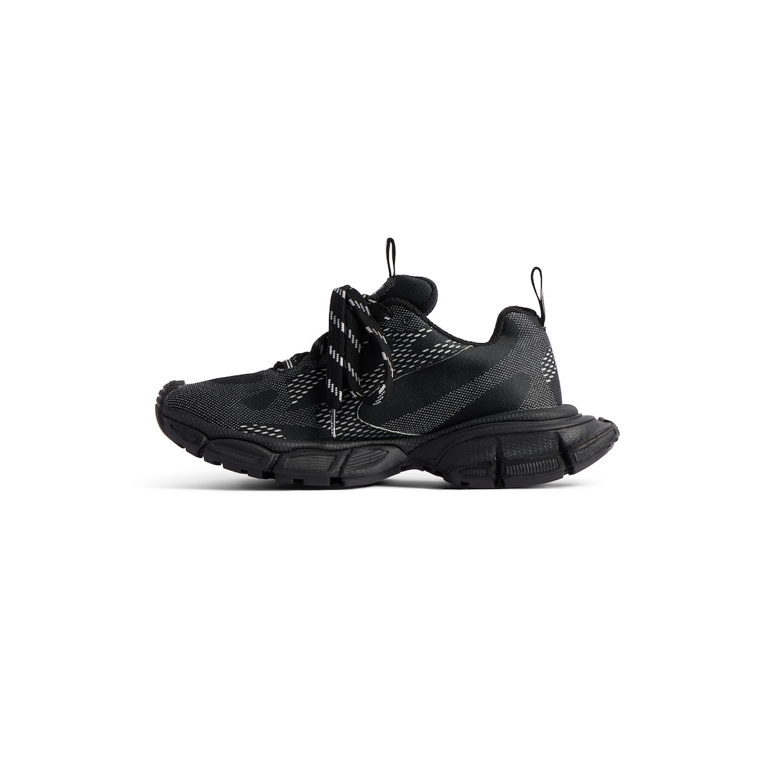 コラボ ★ Balenciaga X Under Armour / 3XL Knitted Sneaker Balenciaga x Under Armour 3XL Knit Trainer - Black / White