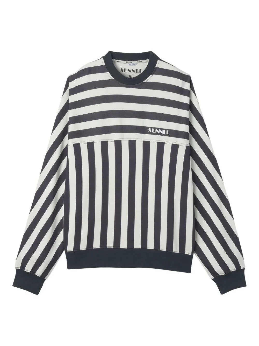 x Biffi striped crew-neck sweatshirt - 1