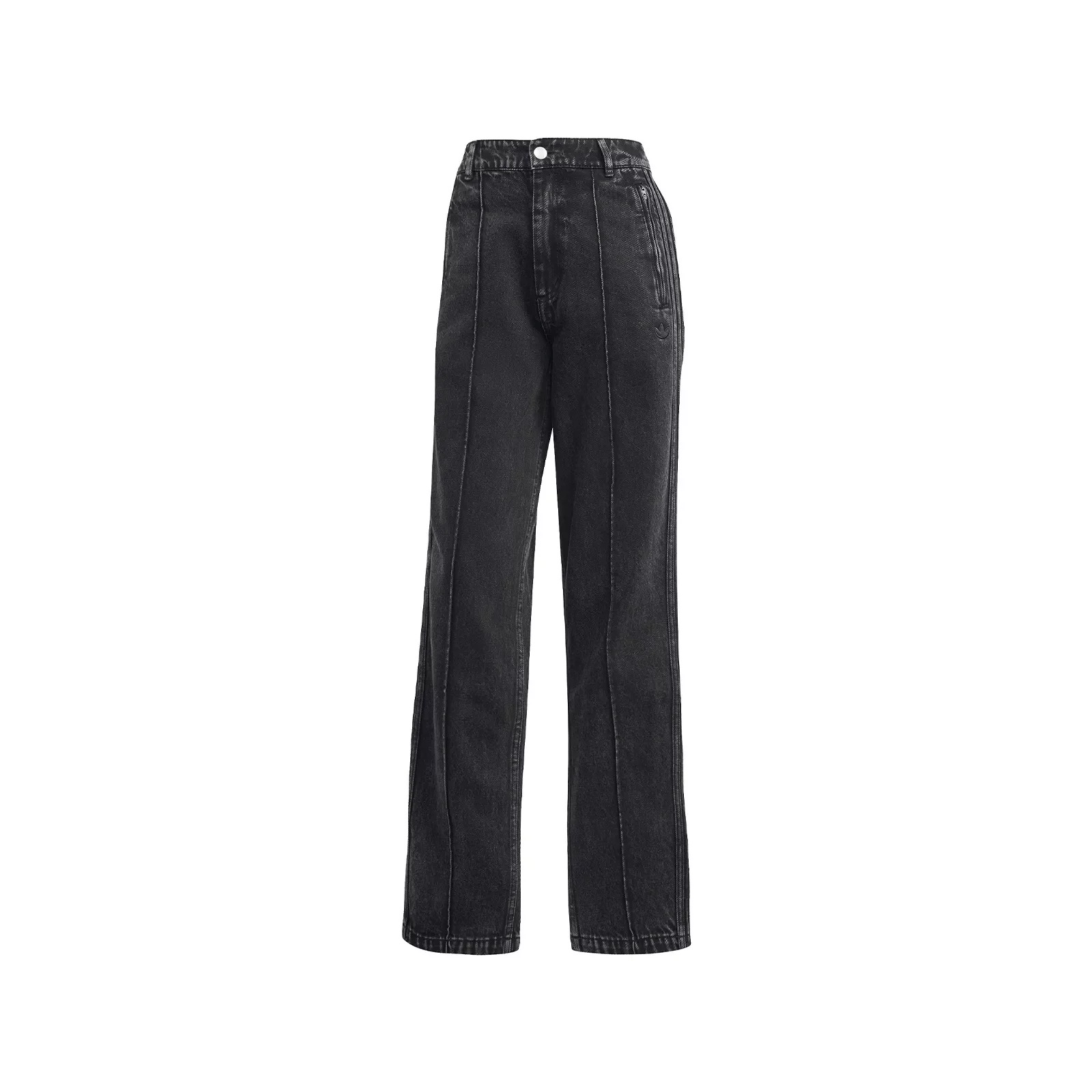 Premium Essentials Denim Straight Leg Pants "Black" - 6