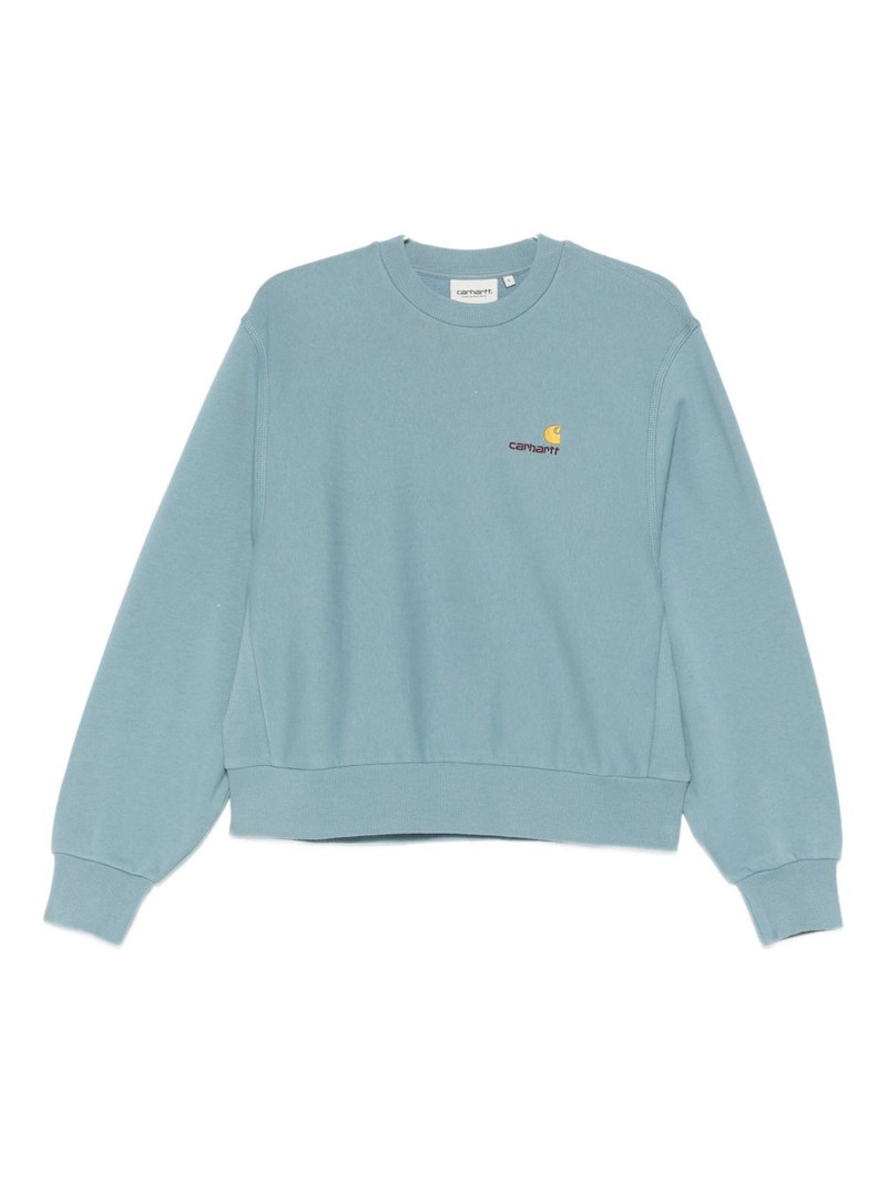 logo-embroidered sweatshirt 1