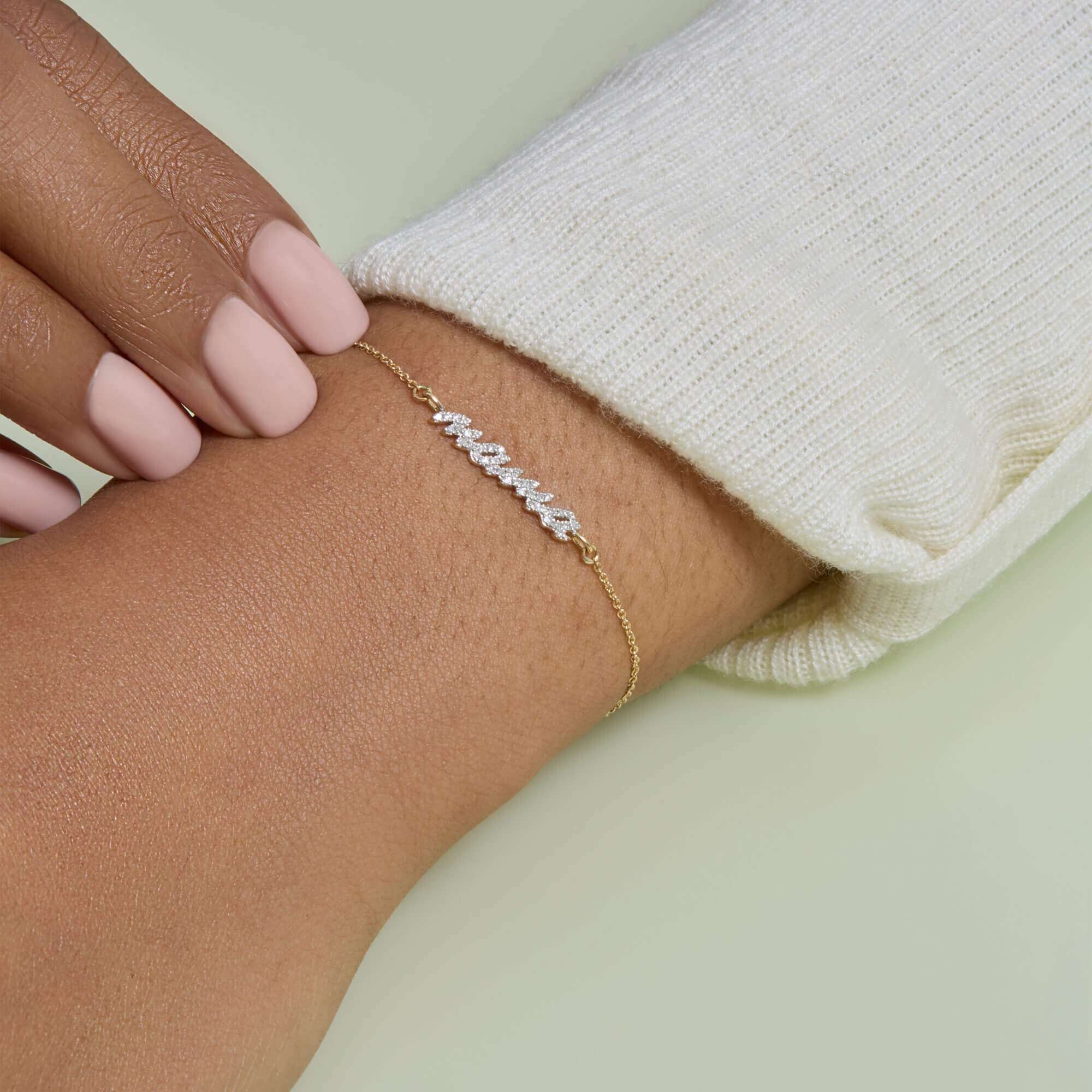 Hey Mama Pave Slider Bracelet - 2