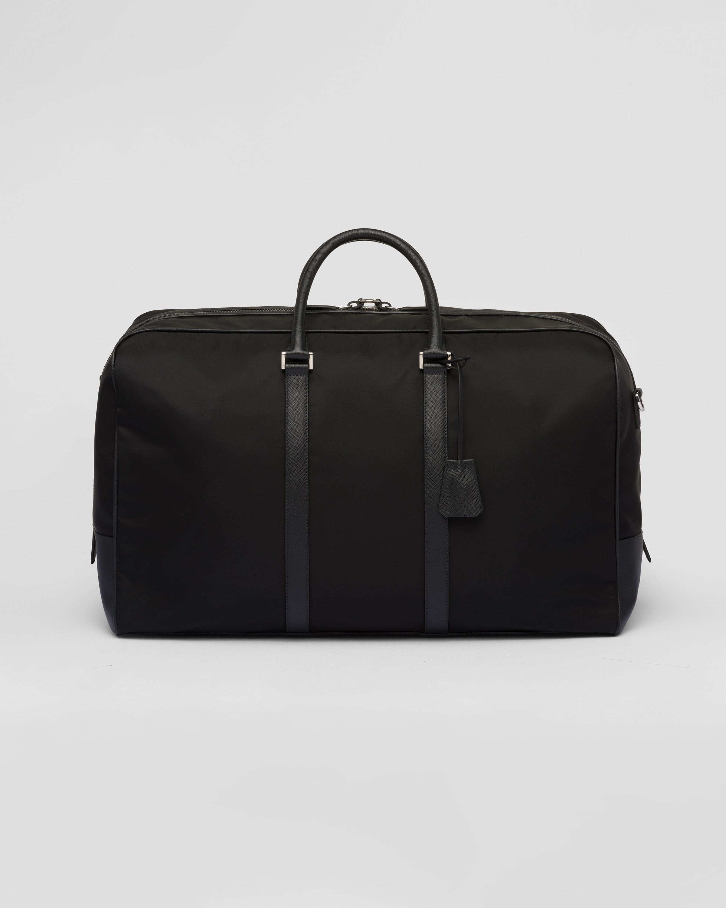 Re-Nylon and Saffiano leather duffle bag - 4