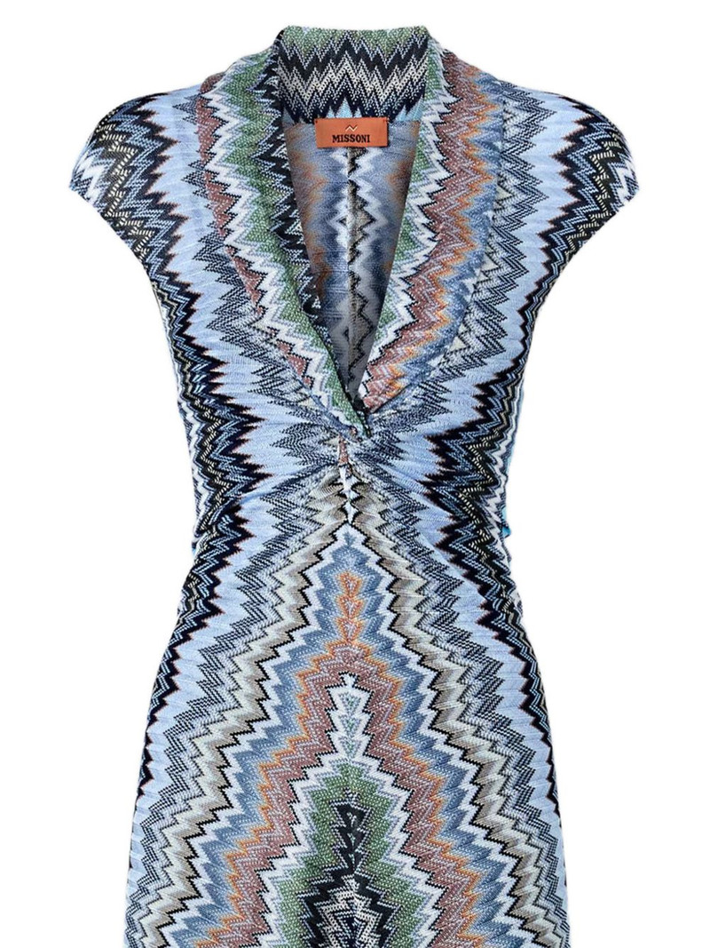 Missoni V-neck chevron maxi dress outlook