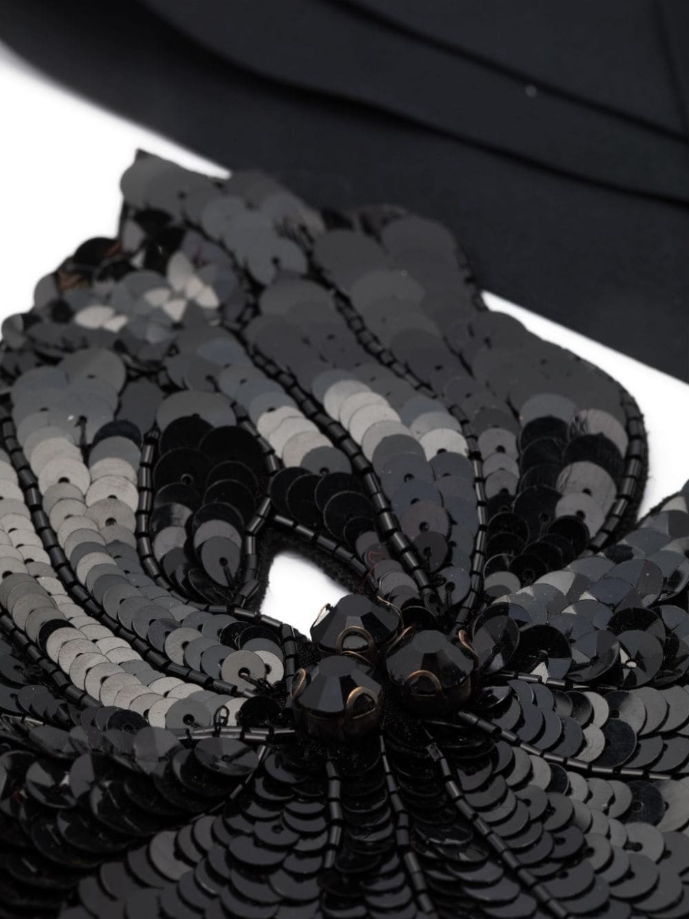sequined floral-detail necklace - 3