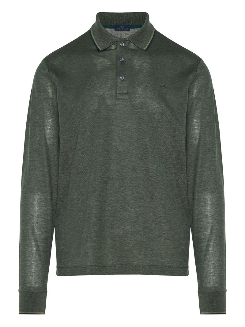 long-sleeve polo shirt 1