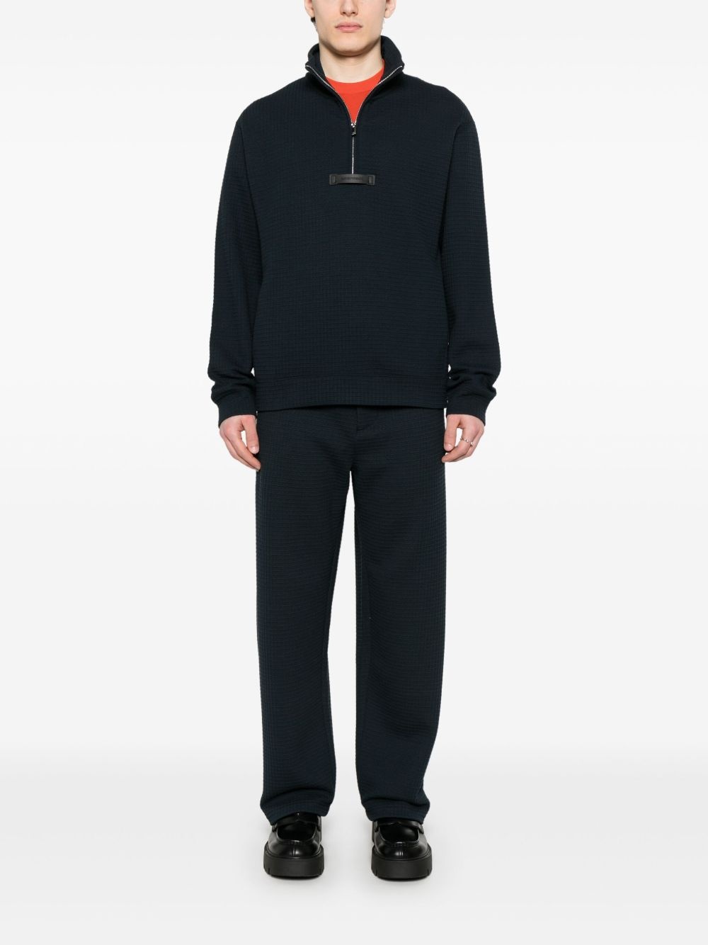 textured sweatshirt - 2