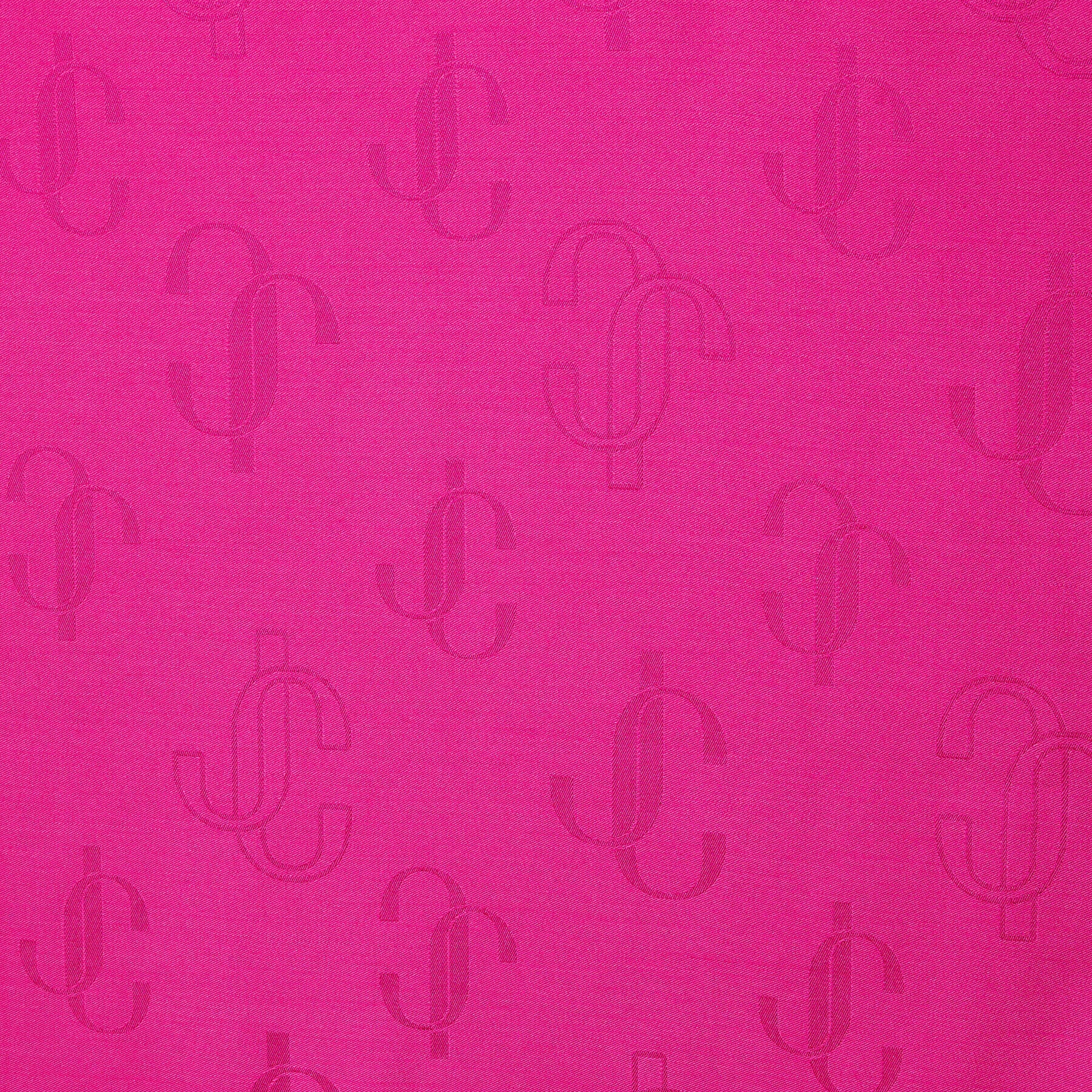 Emani
Fuchsia Silk and Wool Jacquard Shawl - 2