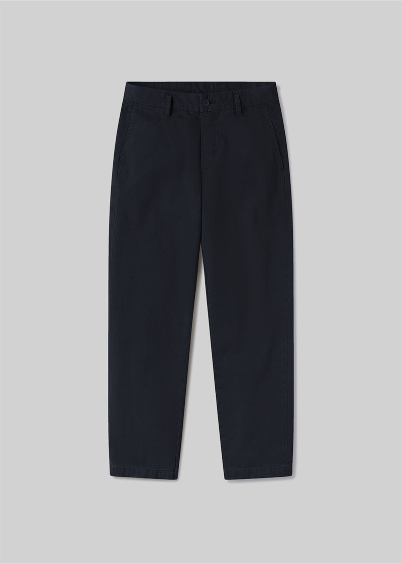Flat Front Chino In Navy 1