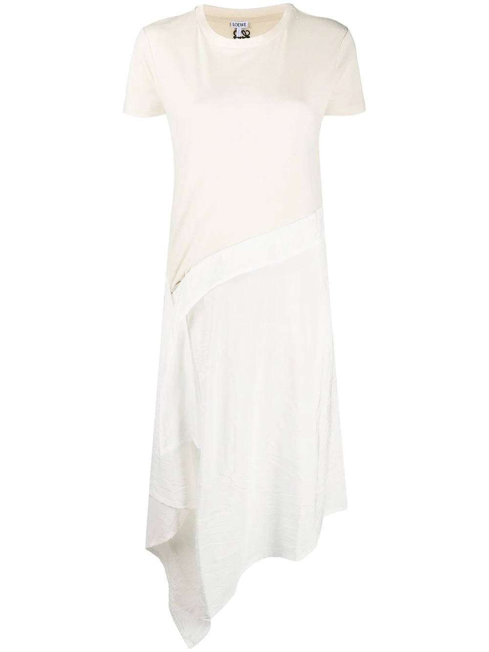 asymmetric T-shirt dress - 1