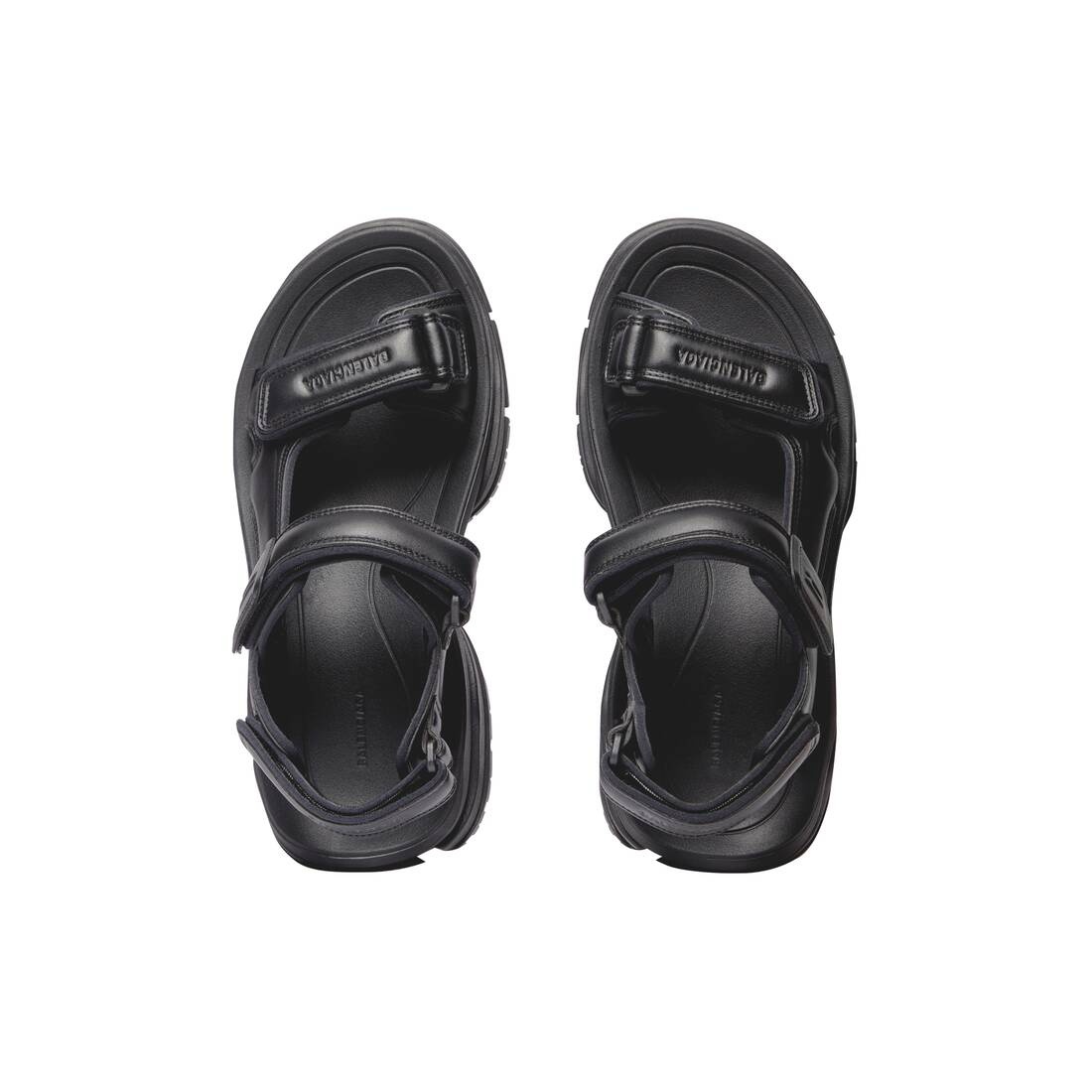 BALENCIAGA Men s Tourist Sandal in Black REVERSIBLE