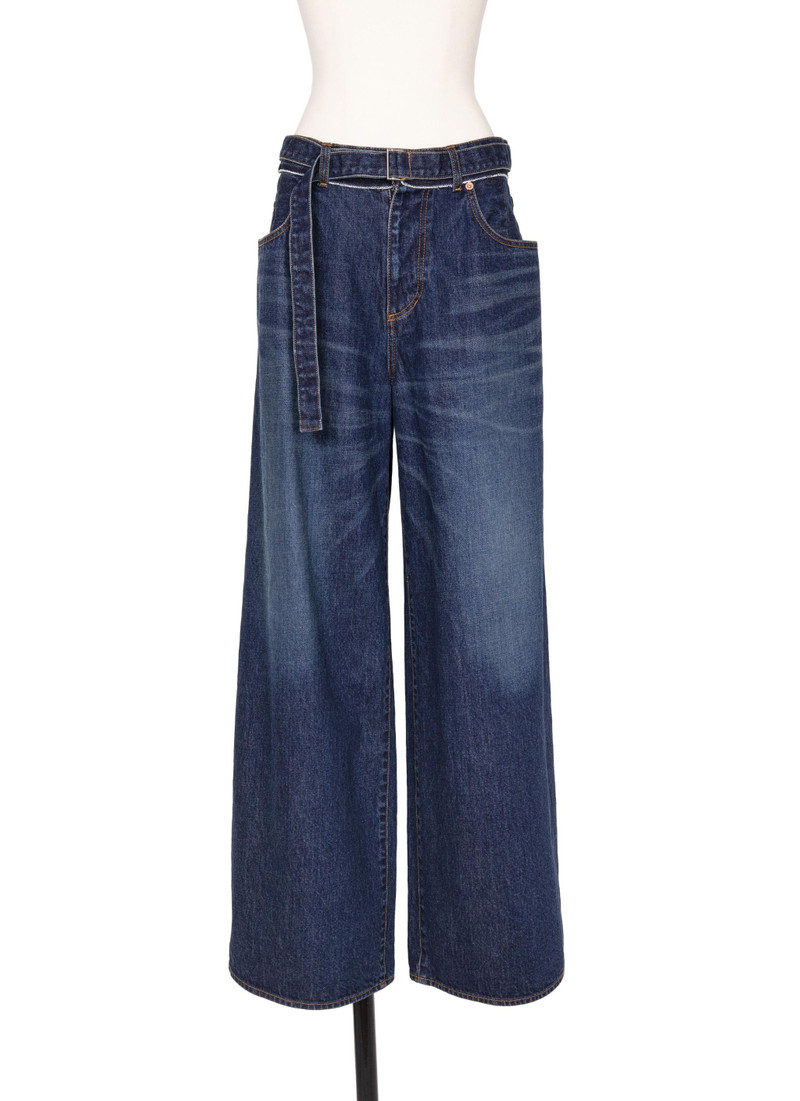 Wide Denim Pants - 1