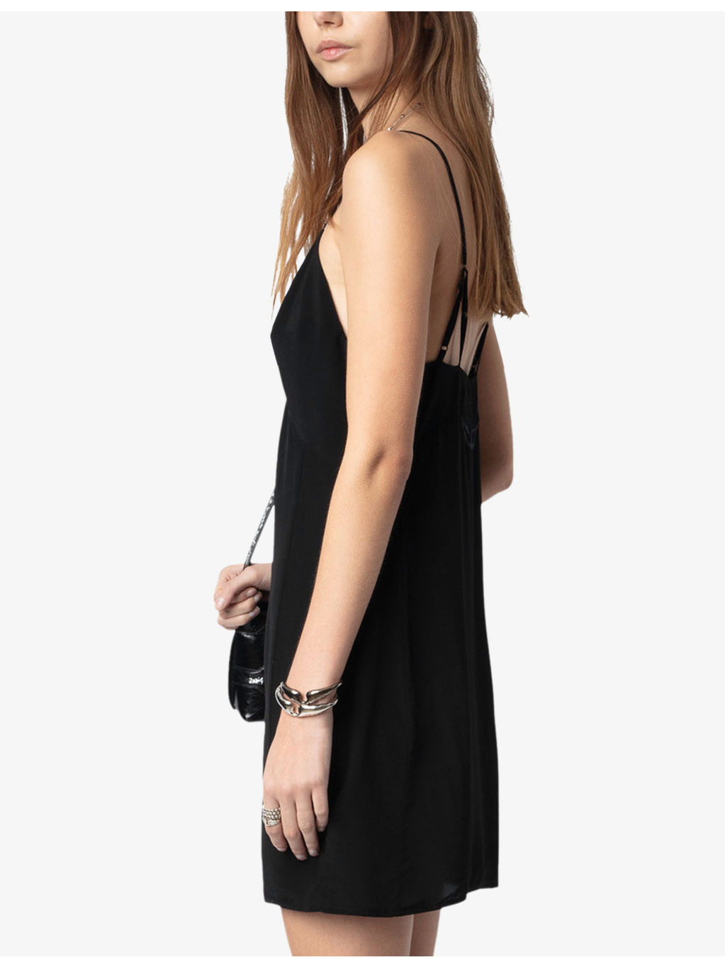 Rameli V-Neck Adjustable-Strap Woven Mini Dress - 3