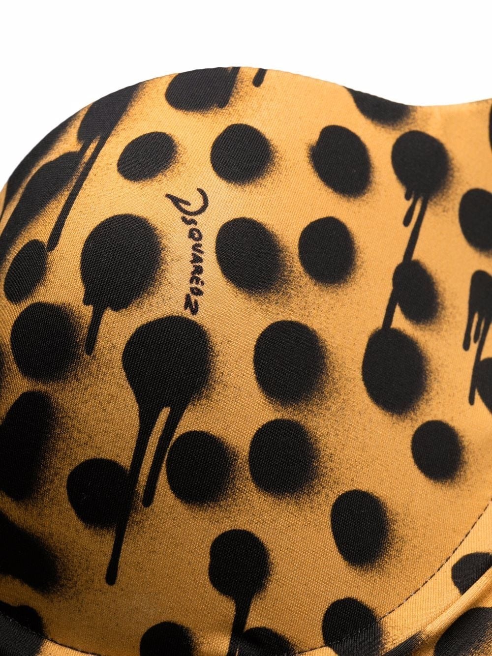 leopard print bikini top - 3