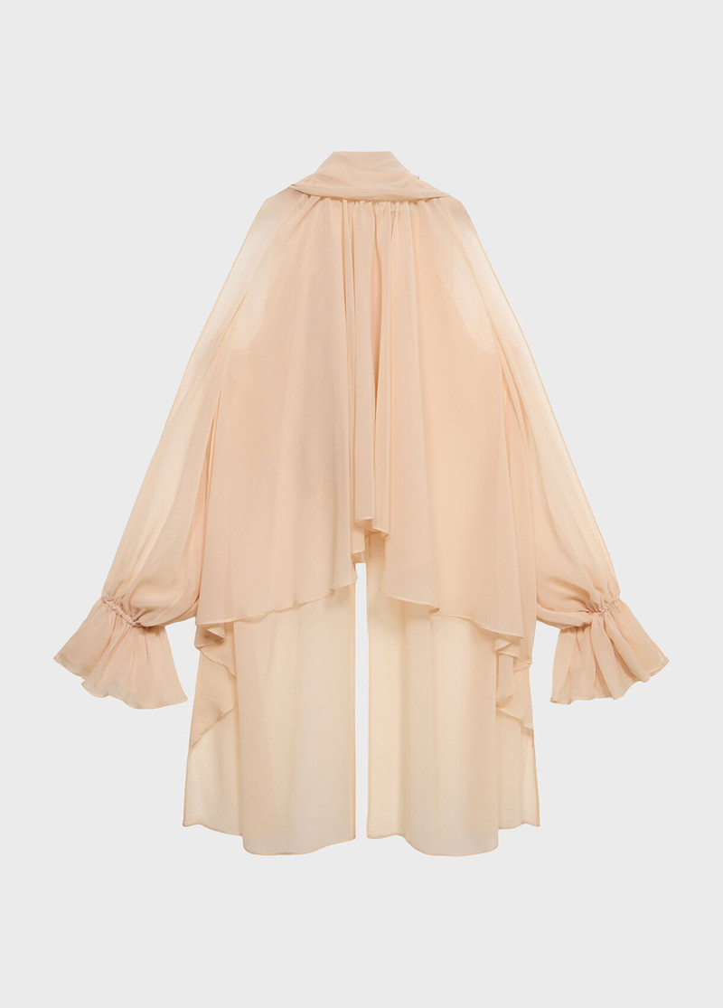 ASYMMETRICAL CHIFFON BLOUSE 1