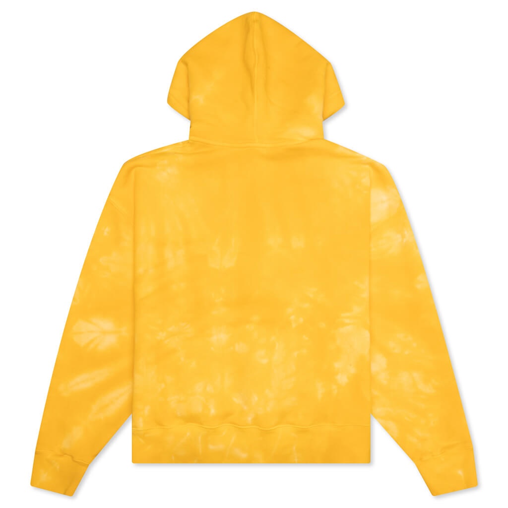 PALM ANGELS LEAF TIE DYE HOODIE - YELLOW - 2