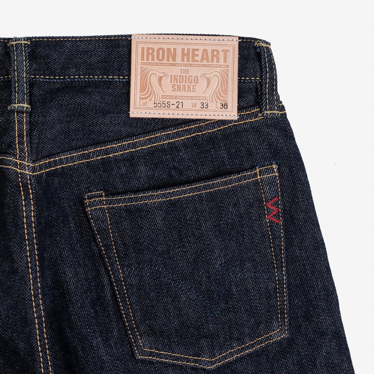 IH-555S-21 21oz Selvedge Denim Super Slim Cut Jeans - Indigo - 11