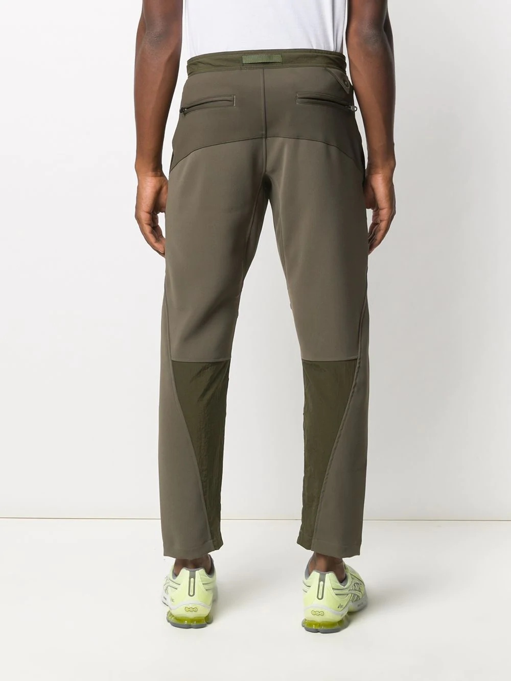 slim-fit panelled trousers - 4