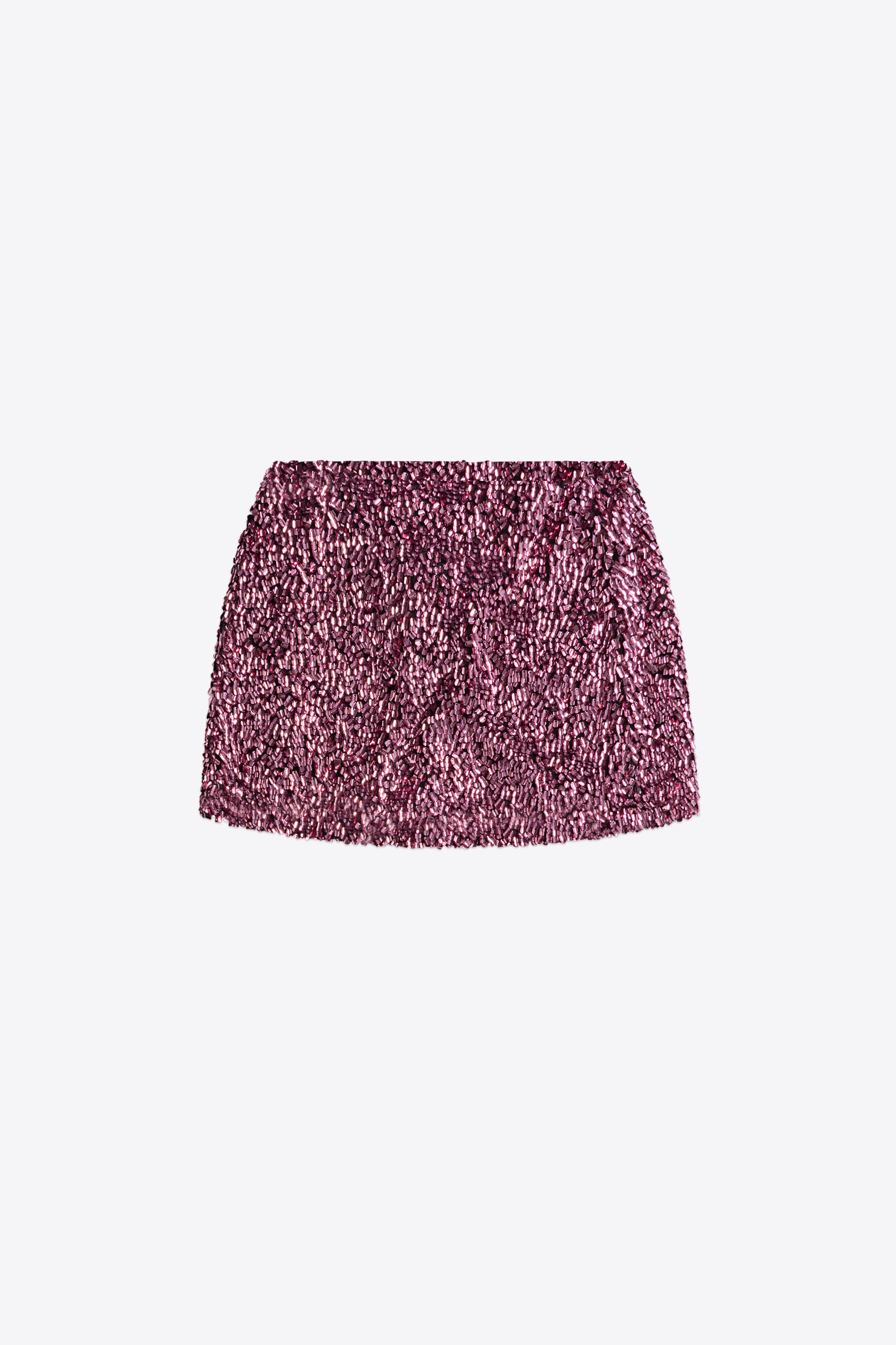 CRYSTAL CLUSTER SEQUIN MINI SKIRT - 2