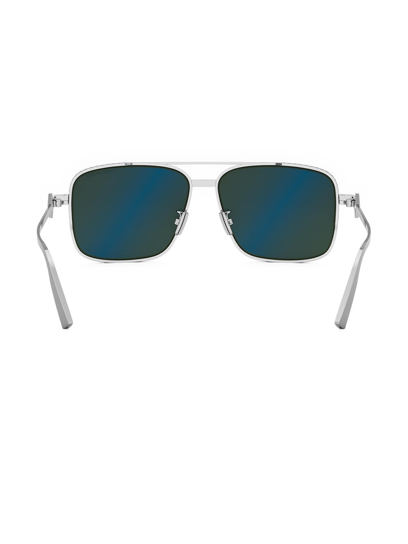 Men's CD Diamond S9F 58MM Square Sunglasses - Silver Green 5