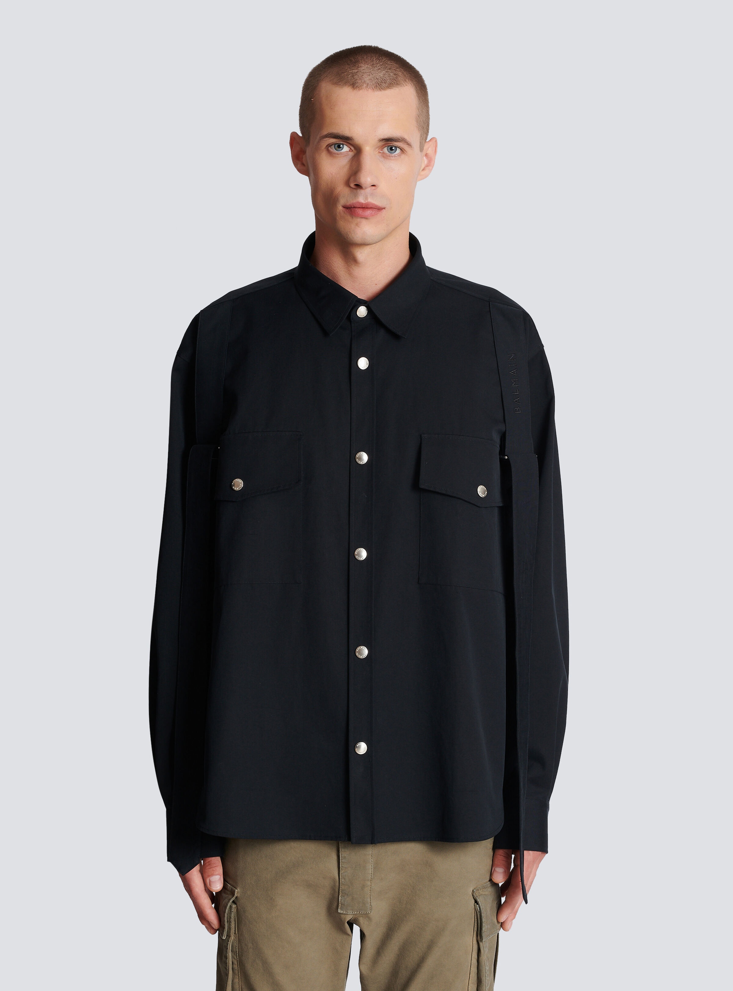 Cotton shirt with strap - 5