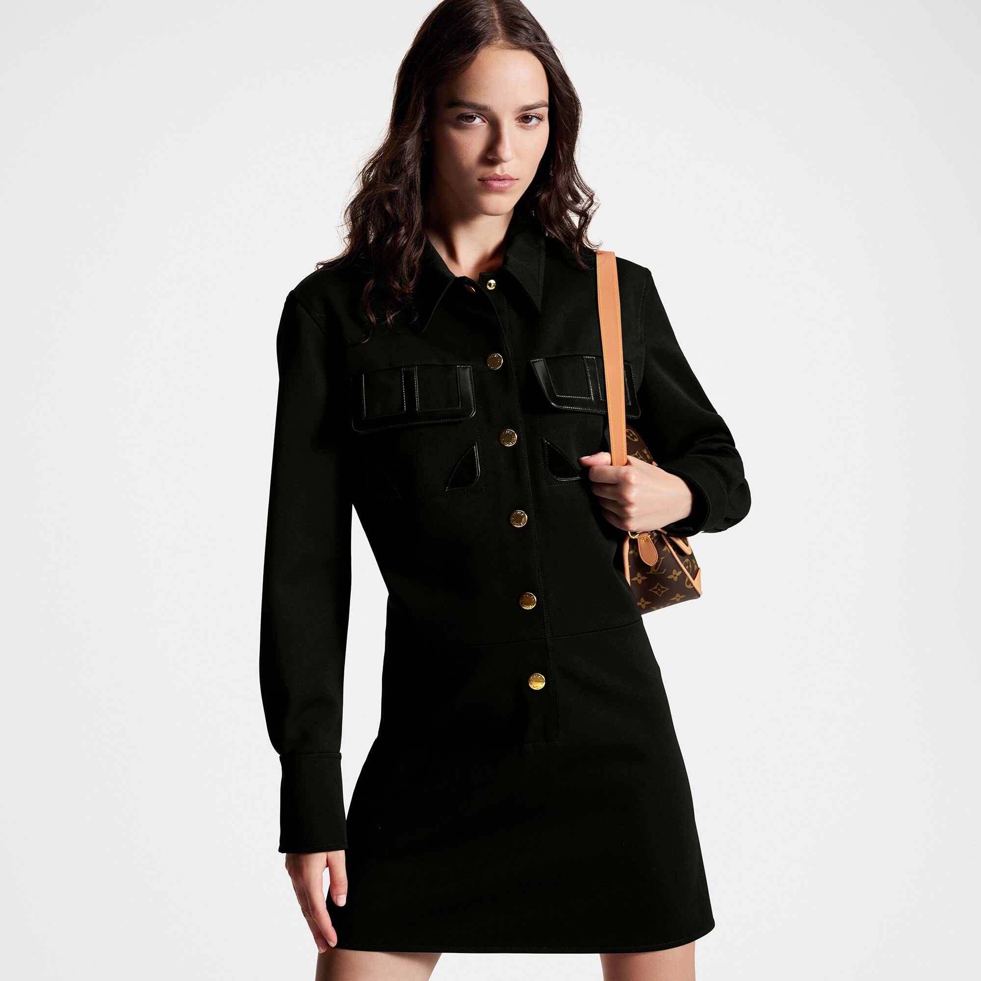 Technical Gabardine Shirt Dress - 5
