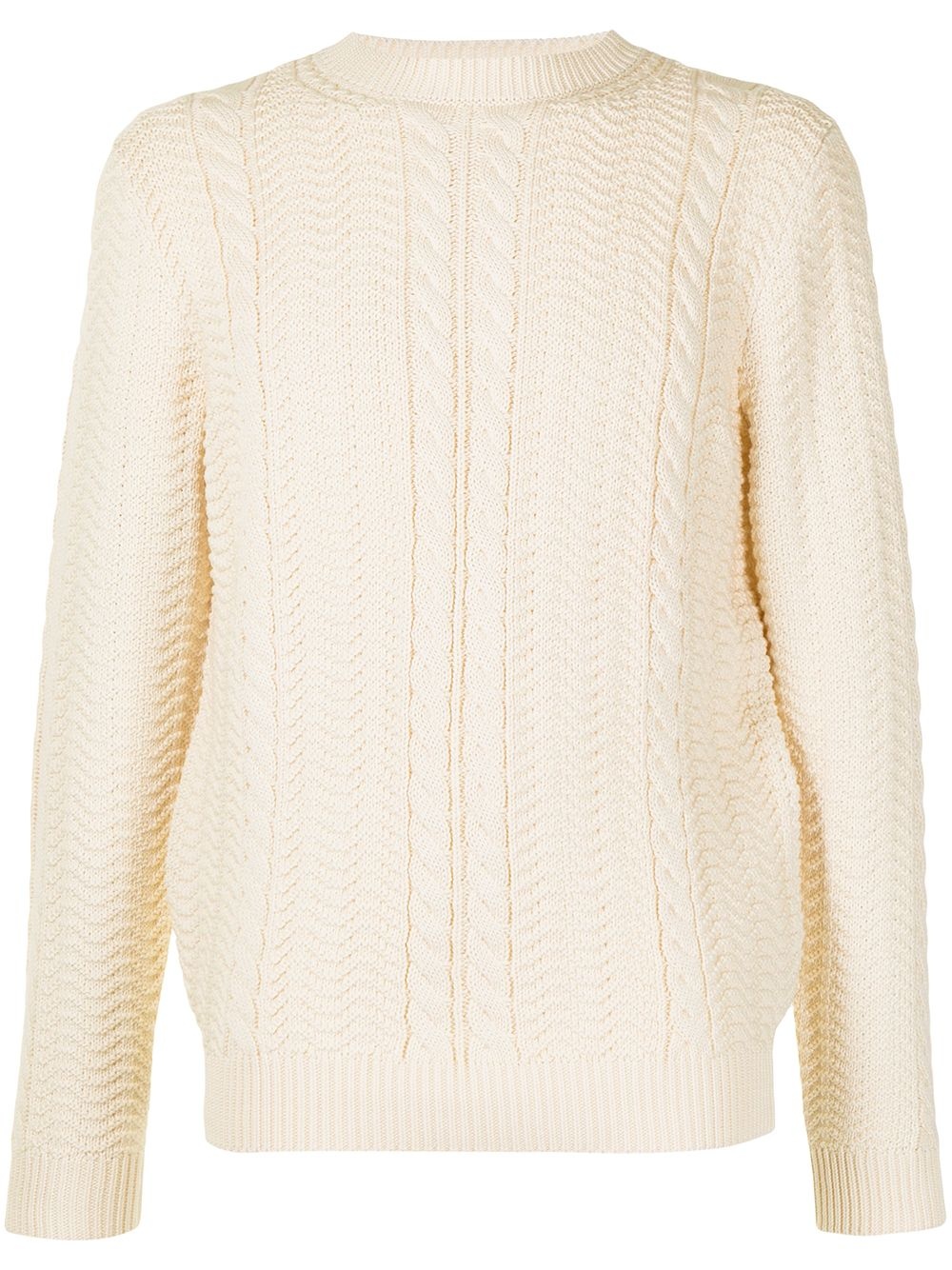 crew-neck chunky-knit jumper - 1