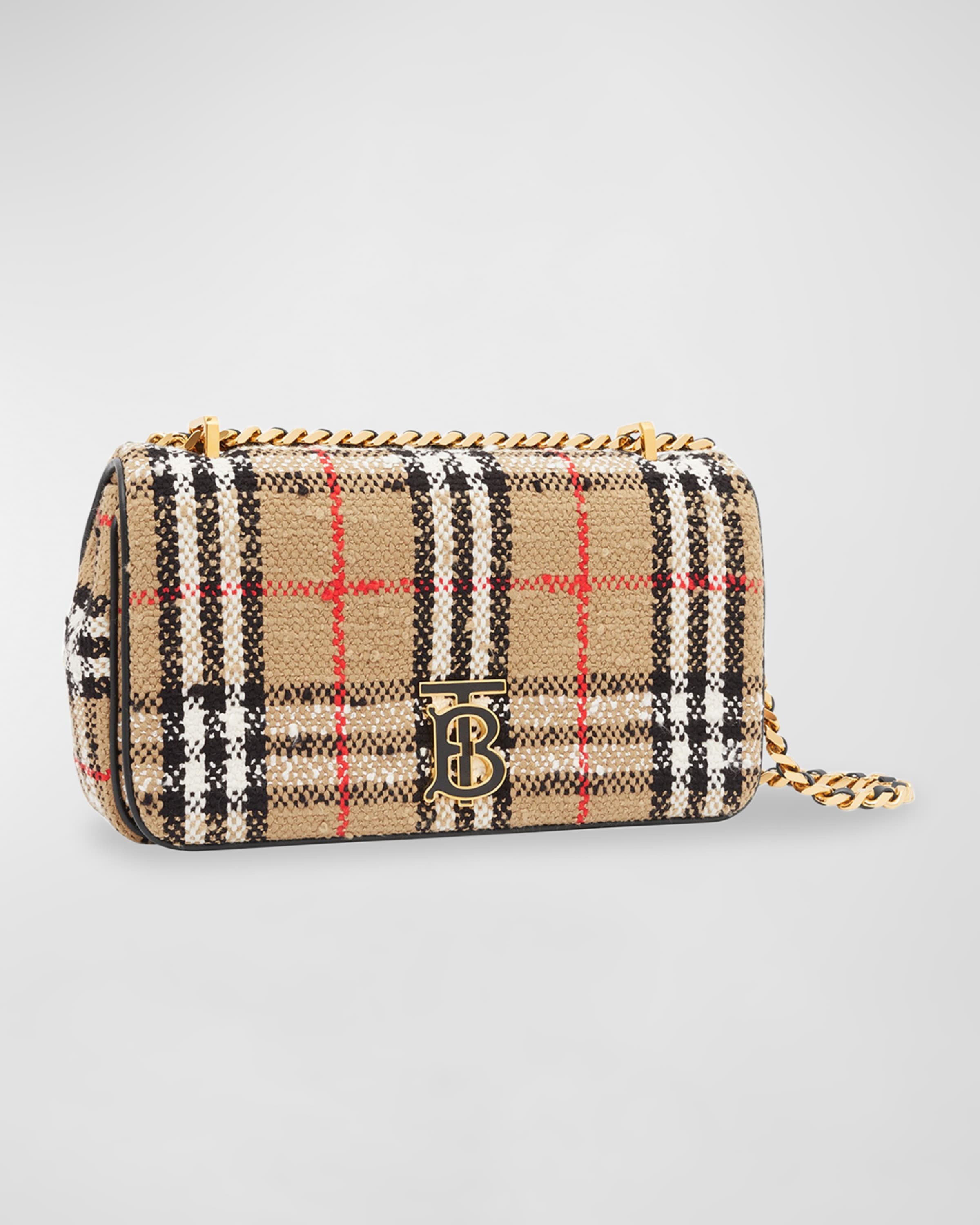 ショルダーバッグ・ポシェット BURBERRY MULTICOLOR BOUCLE SMALL LOLA SHOULDER BAG Burberry Lola Small Vintage Check Boucle Shoulder Bag