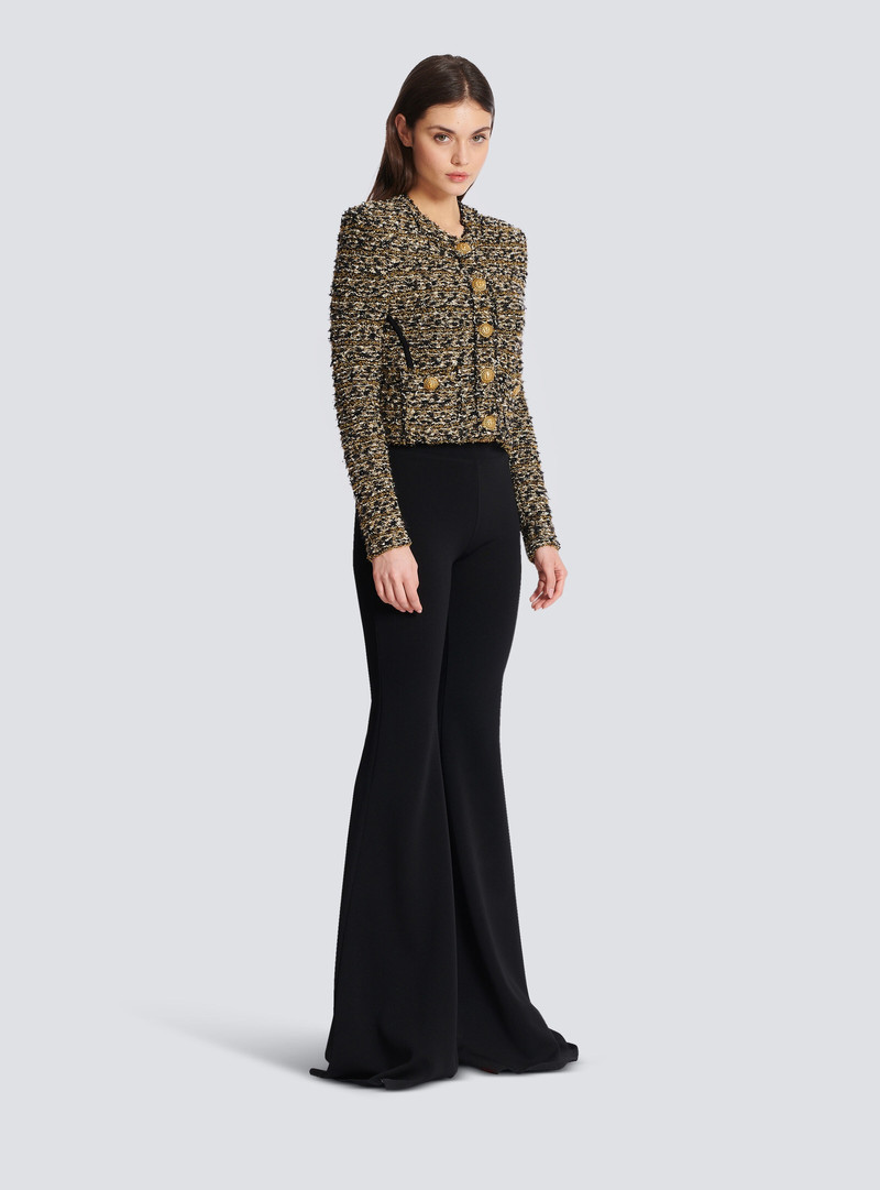 Cropped lurex tweed jacket 3