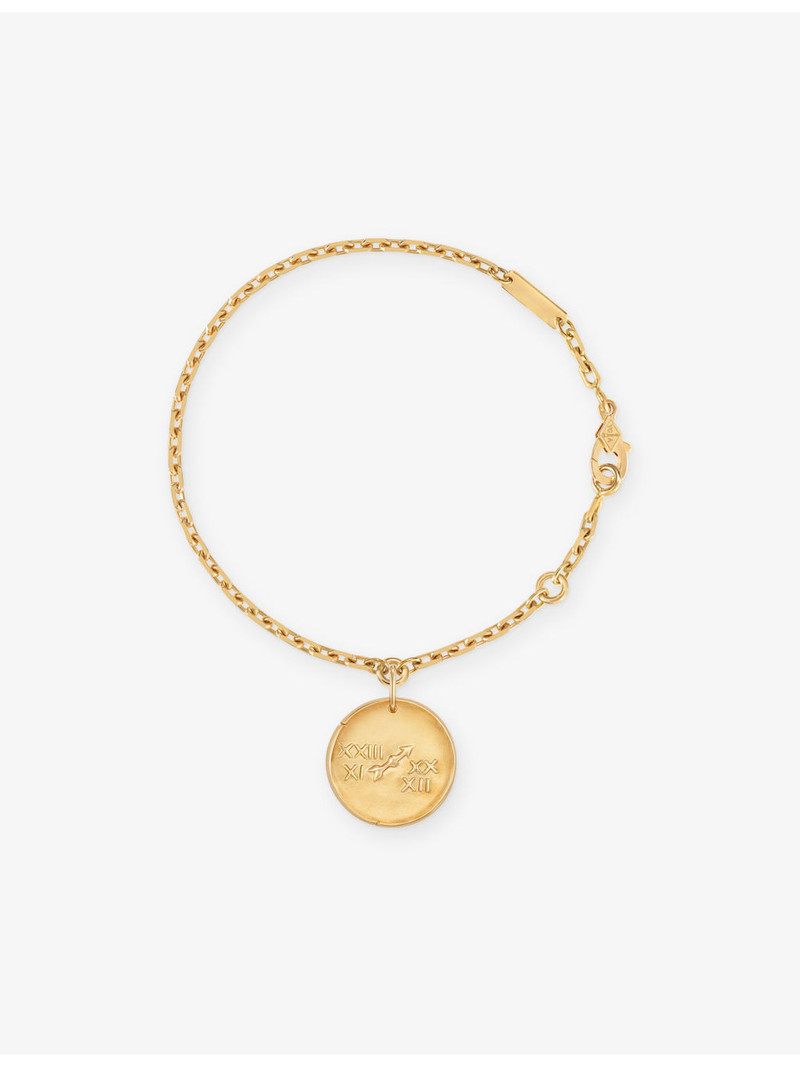 Zodiaque Medal Sagittarius 18ct Yellow-Gold Bracelet 3