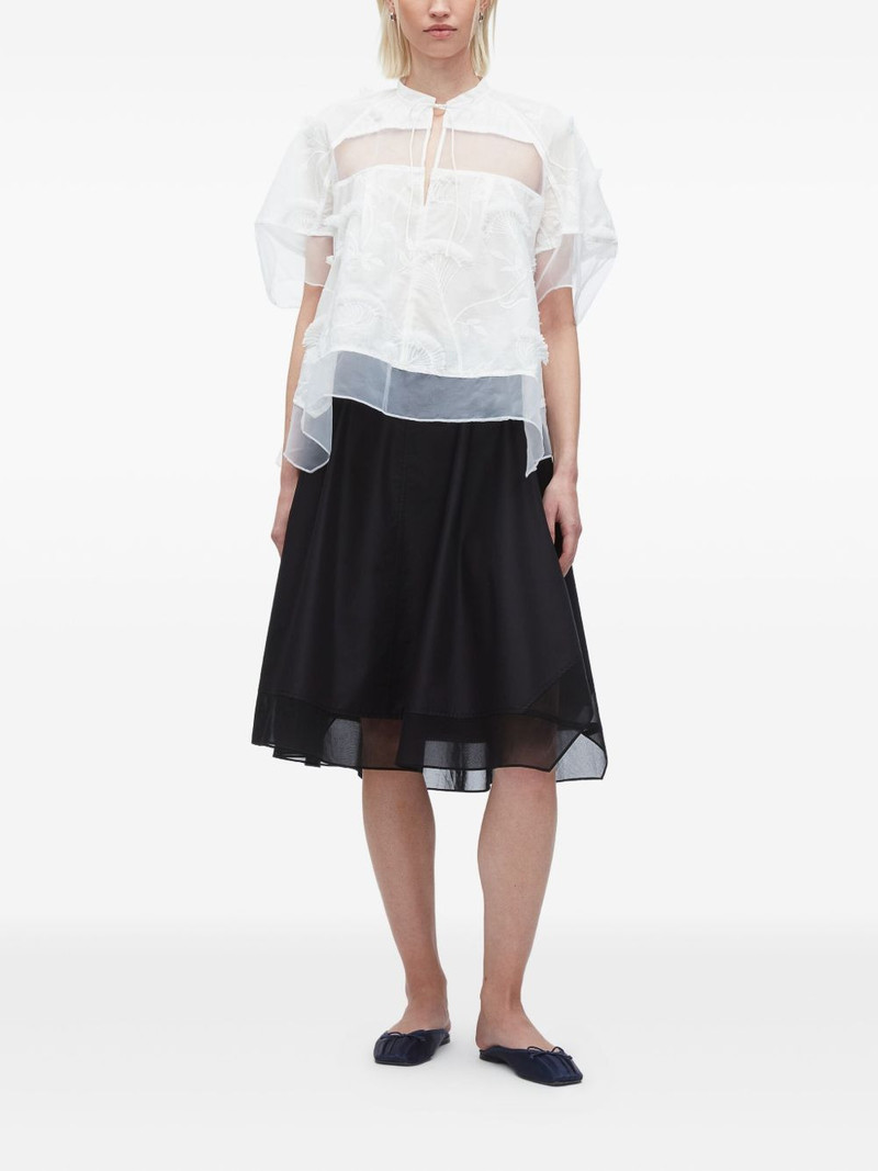 3.1 Phillip Lim floral-embroidered layered blouse outlook