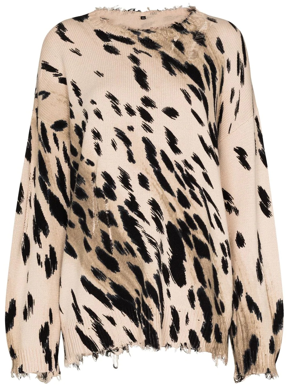 oversize cheetah jumper - 1