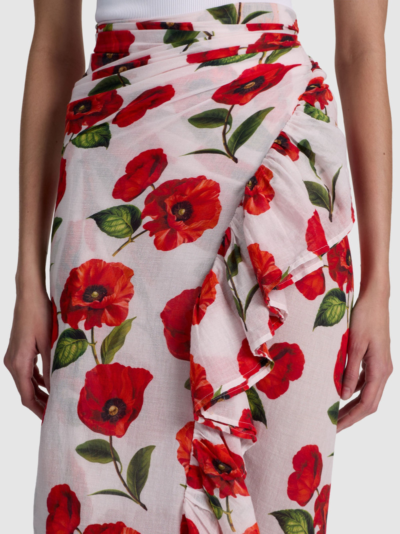 A+O X CONIGLIO PALM BEACH PAREO - SUMMER POPPY 5