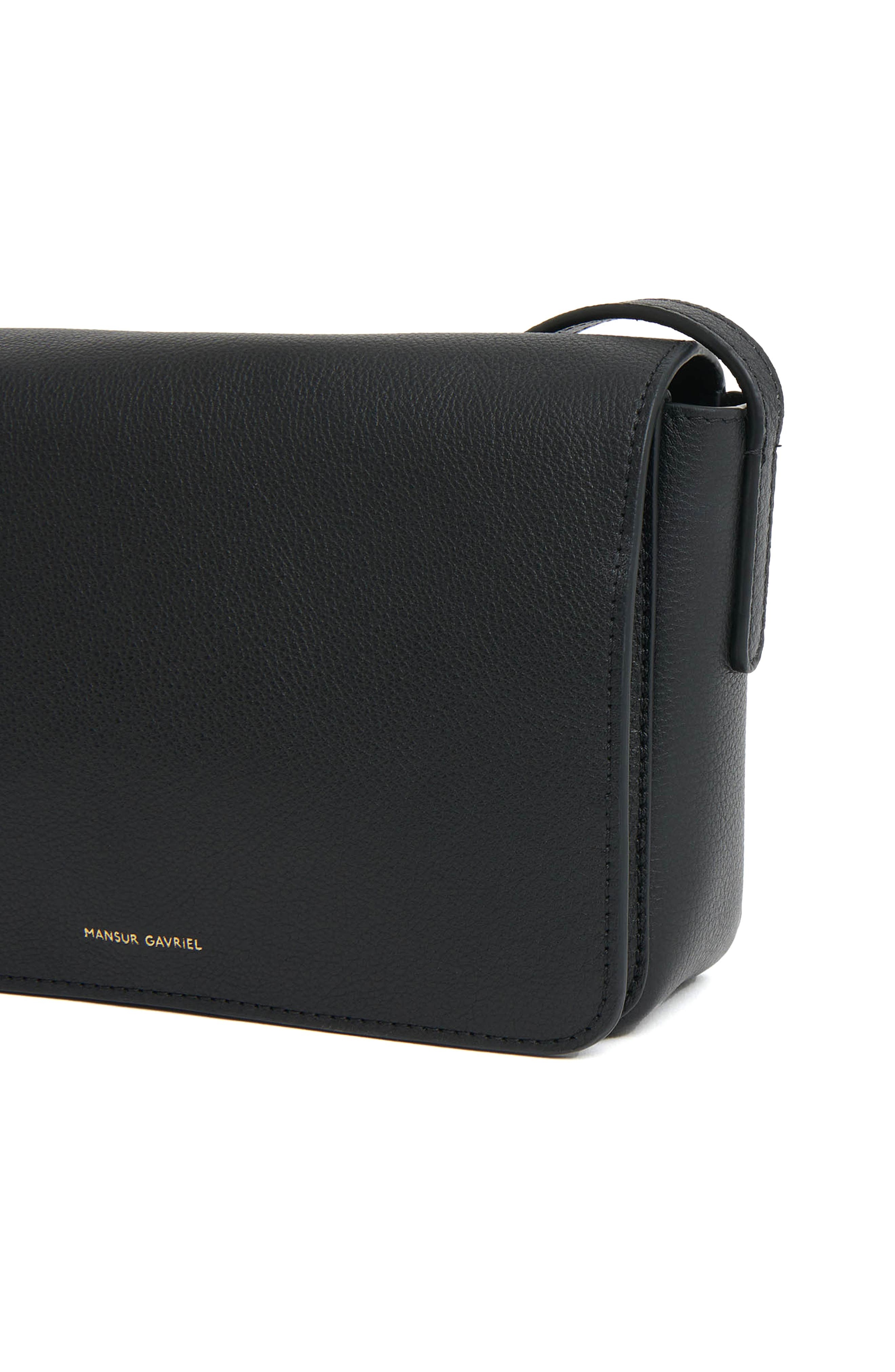 Mansur Gavriel Clio Leather Shoulder Bag in Black at Nordstrom - 4