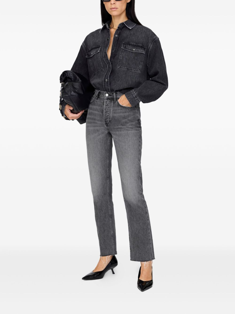 Paxton double-pocket denim shirt - 2