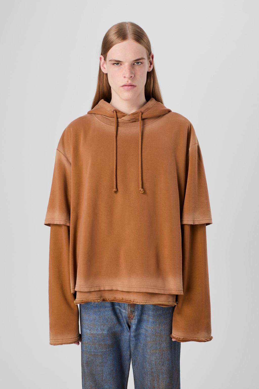 Faded terracotta Organic Cotton hoodie - 2